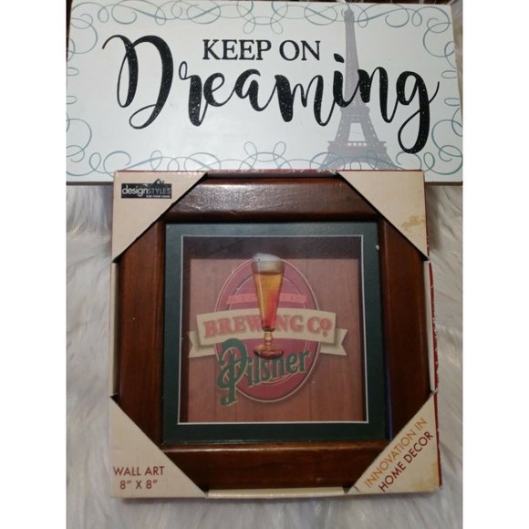 Atlantic Brewing Co Pilsner Shadow Box Wall Art 8" - Picture 2 of 10